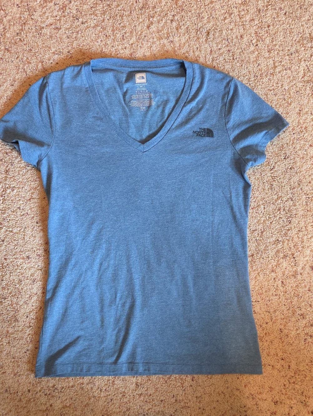 The North Face Women's V-Neck Tee in Blue